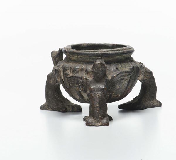 Elemento di calamaio in bronzo, XVI secolo