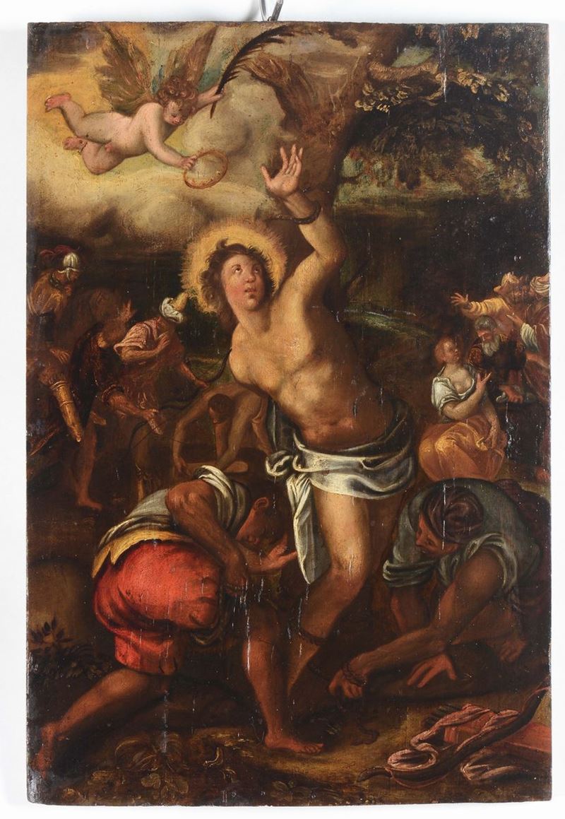 Scuola del XVI secolo Santo martire e carnefici  - Auction Fine Art - Cambi Casa d'Aste