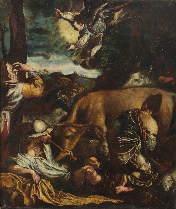 Jacopo da Ponte Bassano (1510/18-1592), seguace di Annuncio ai pastori