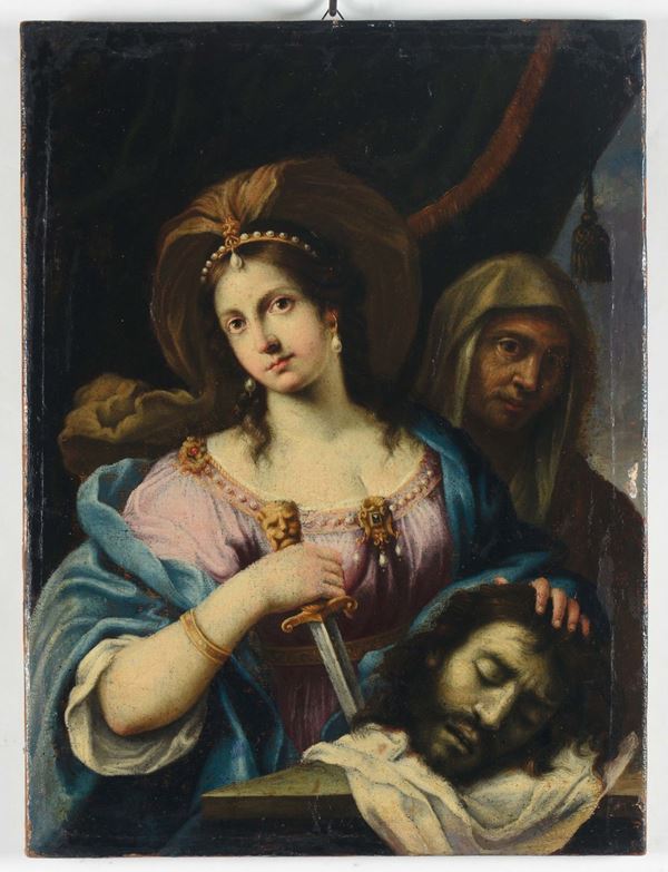 Scuola romana del XVII secolo Giuditta e Oloferne