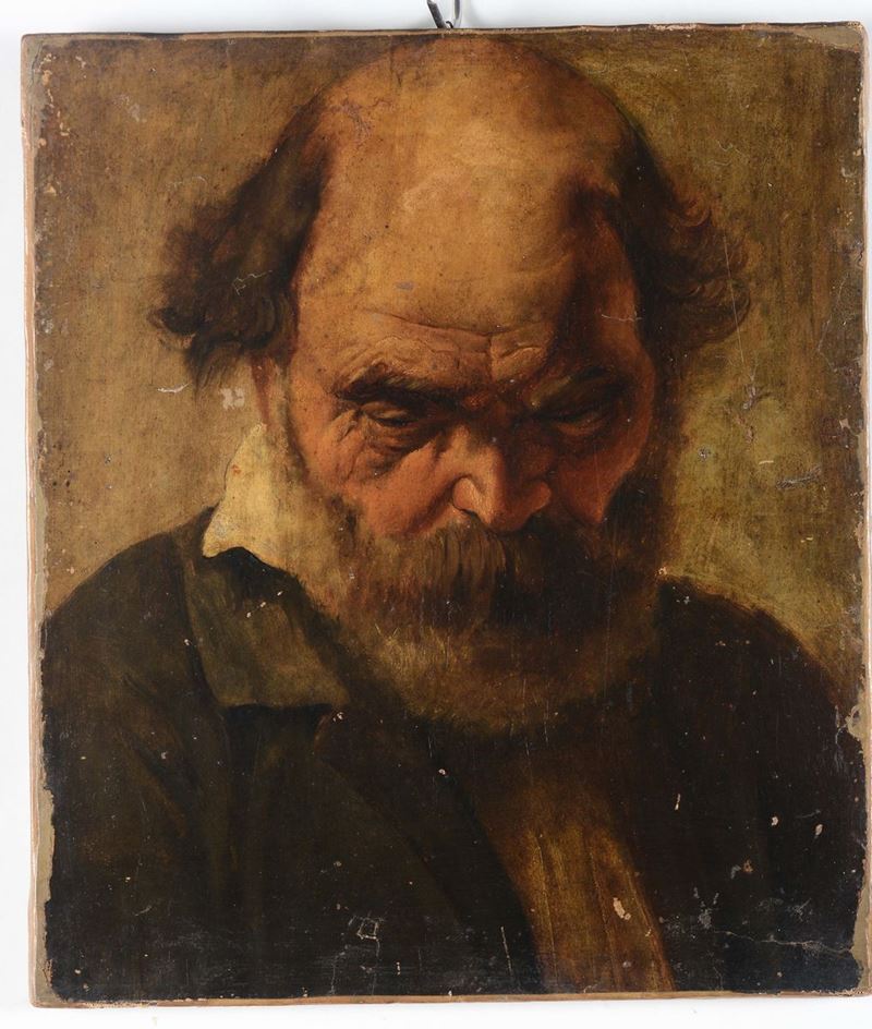 Anonimo del XIX secolo Ritratto maschile  - Auction Fine Art - Cambi Casa d'Aste