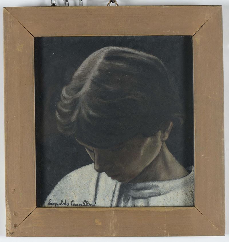 Leopoldo Cavallini Ritratto di ragazza  - Asta Antiquariato - Cambi Casa d'Aste