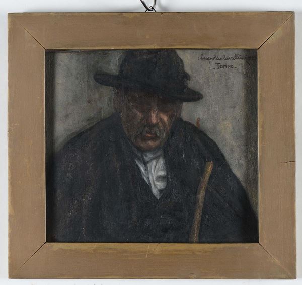 Leopoldo Cavallini Ritratto di contadino