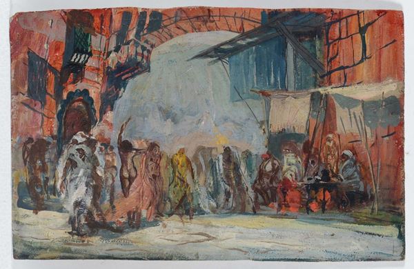 Anonimo del XX secolo Mercato arabo