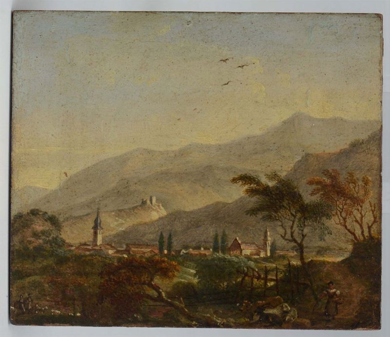 Anonimo del XIX-XX secolo Paesaggio  - Asta Antiquariato - Cambi Casa d'Aste