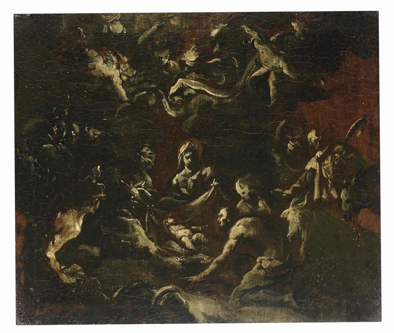 Scuola Lombarda del XVIII secolo Natività  - Asta Antiquariato - Cambi Casa d'Aste