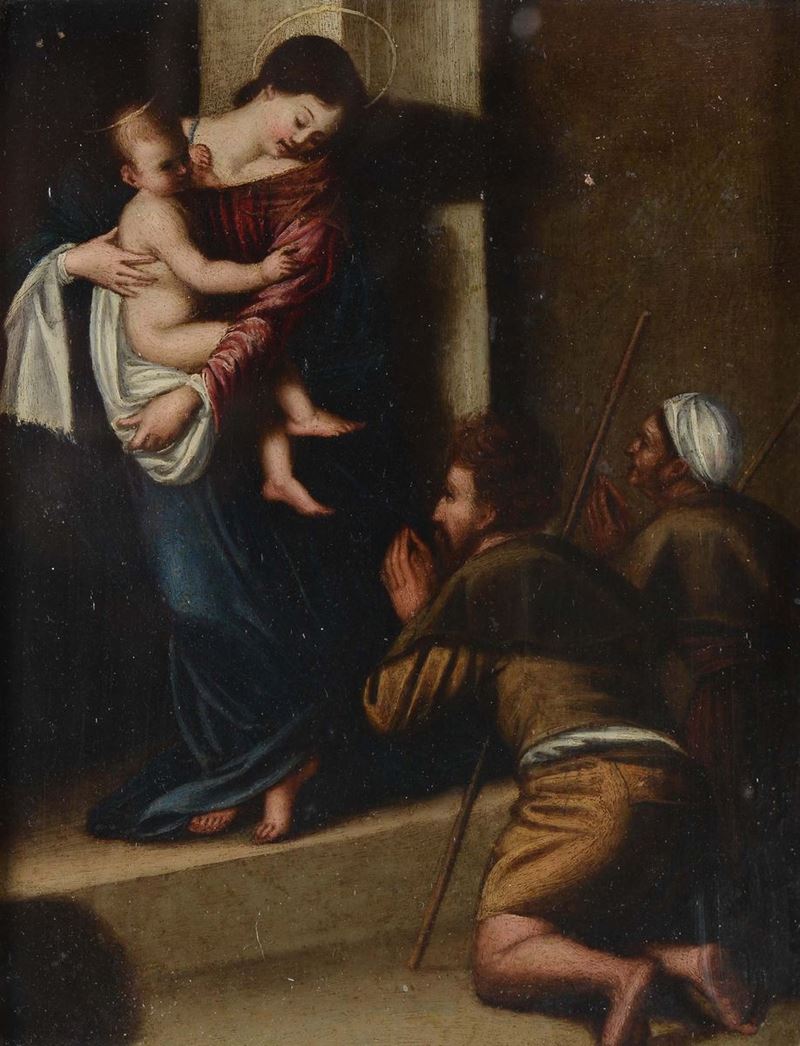 Scuola del XVII secolo Natività  - Auction Fine Art - Cambi Casa d'Aste