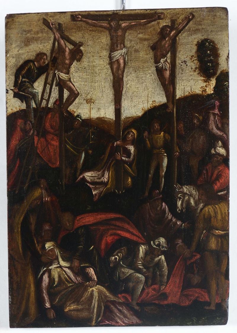 Scuola del XVII secolo Crocefissione  - Auction Fine Art - Cambi Casa d'Aste