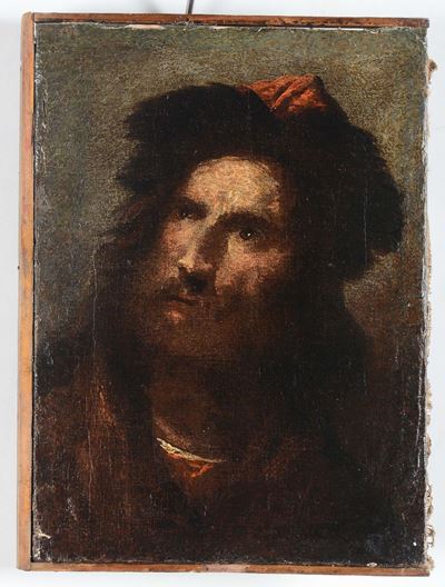 Anonimo del XIX Secolotesta Maschile con Cappello