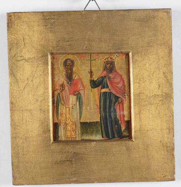 Icona raffigurante Santi, Russia XVII secolo