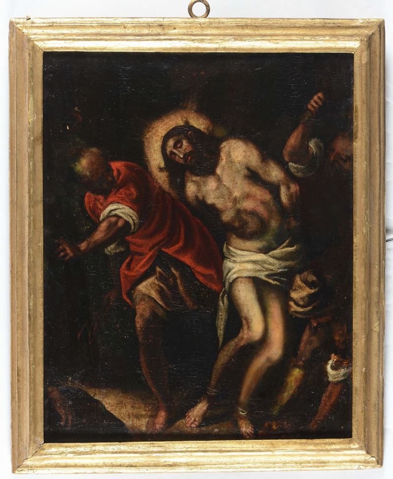 Scuola del XVI-XVII secolo Flagellazione  - Auction Fine Art - Cambi Casa d'Aste