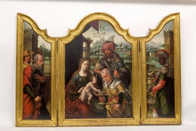 Pieter i Coecke Van Aelst (aalst 1502 - Bruxelles 1550)adorazione dei Magi