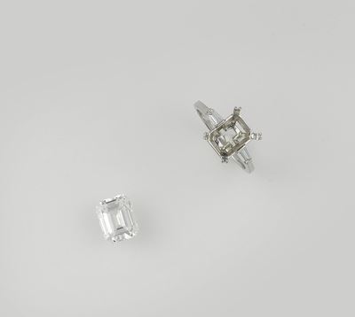 Diamante Taglio Rettangolare di Ct 4,44