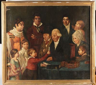Anonimo del XIX Secolofamiglia Bidermeier