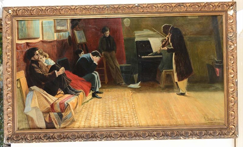 Gallico Da Balestrieri, copia da Veglia funebre  - Asta Antiquariato - Cambi Casa d'Aste