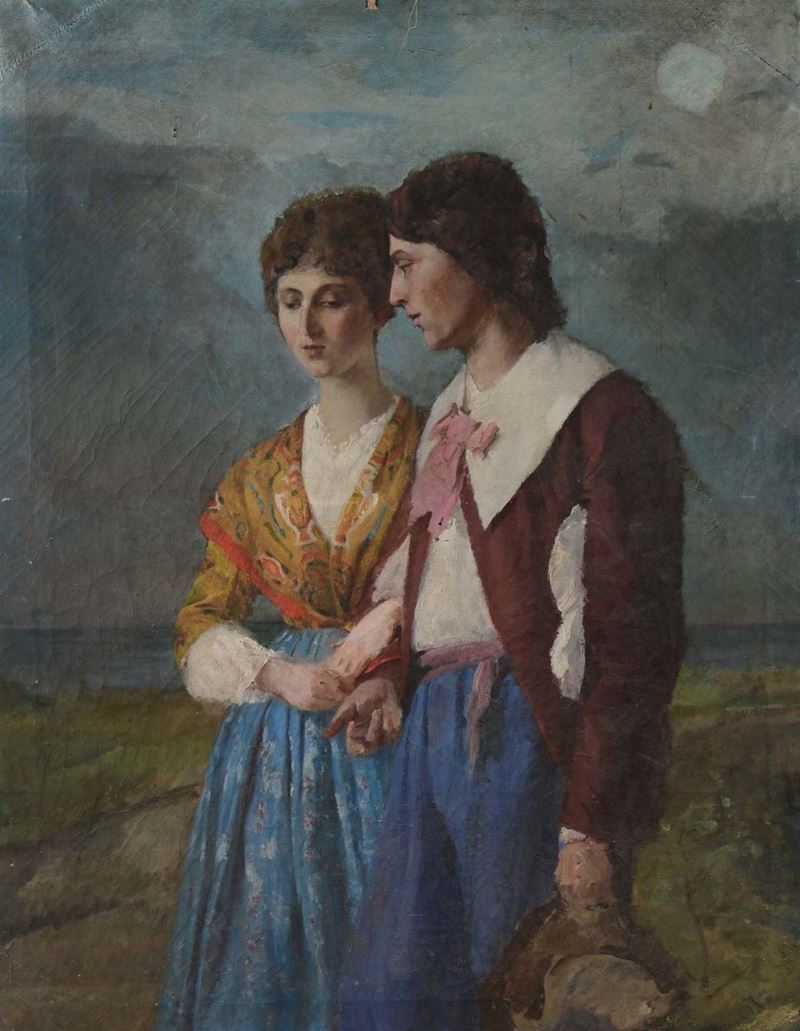 Anonimo del XIX secolo Renzo e Lucia  - Asta Antiquariato - Cambi Casa d'Aste