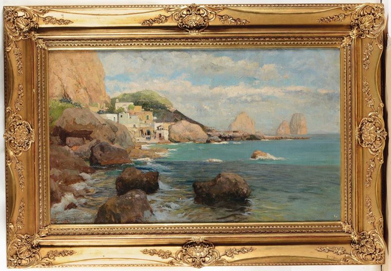 Karpathy Veduta di Capri  - Asta Antiquariato - Cambi Casa d'Aste