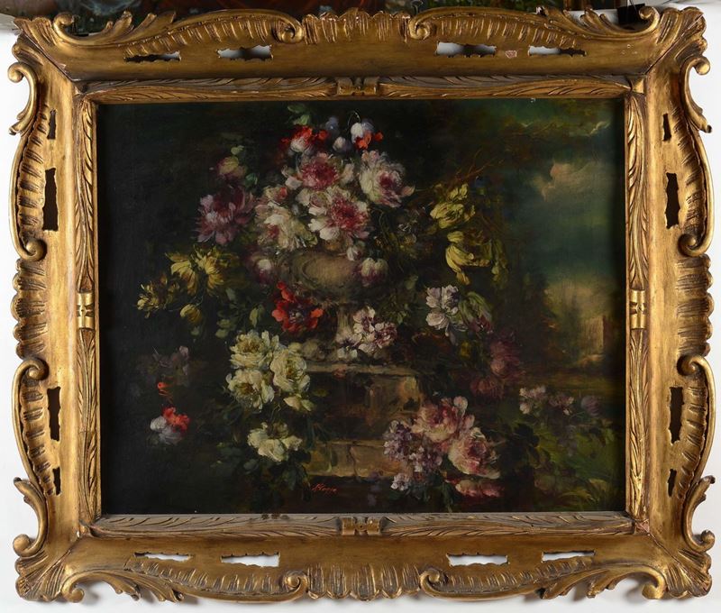 Anonimo del XIX-XX secolo Vaso di fiori  - Auction Fine Art - Cambi Casa d'Aste