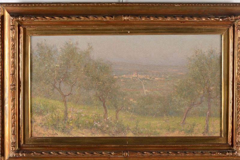 Alberto Cecconi (Firenze 1897-1971) Paesaggio  - Auction Paintings online auction - Cambi Casa d'Aste