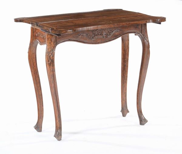 Tavolino da gioco con piano a libro, XIX secolo