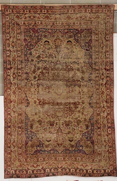 Tappeto Persiano Kirman Fine XIX Inizio XX Secolo