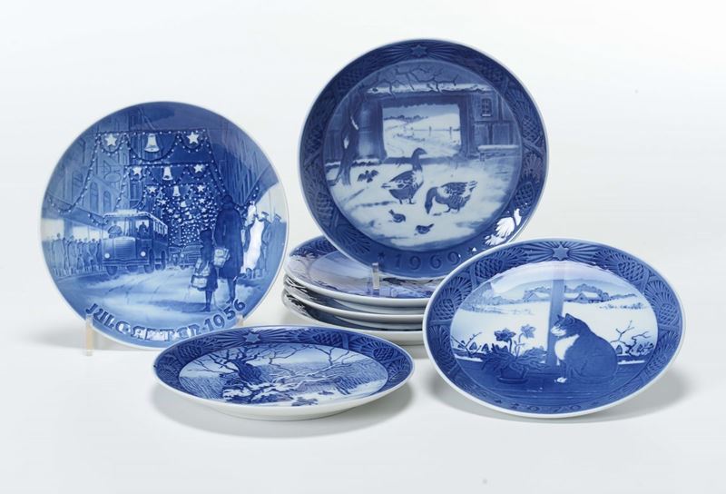 Sei piatti in porcellana, Copenaghen  - Auction Fine Art - Cambi Casa d'Aste