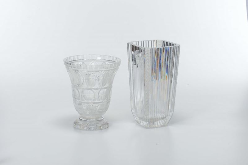 Due vasi in cristallo diversi  - Auction Fine Art - Cambi Casa d'Aste