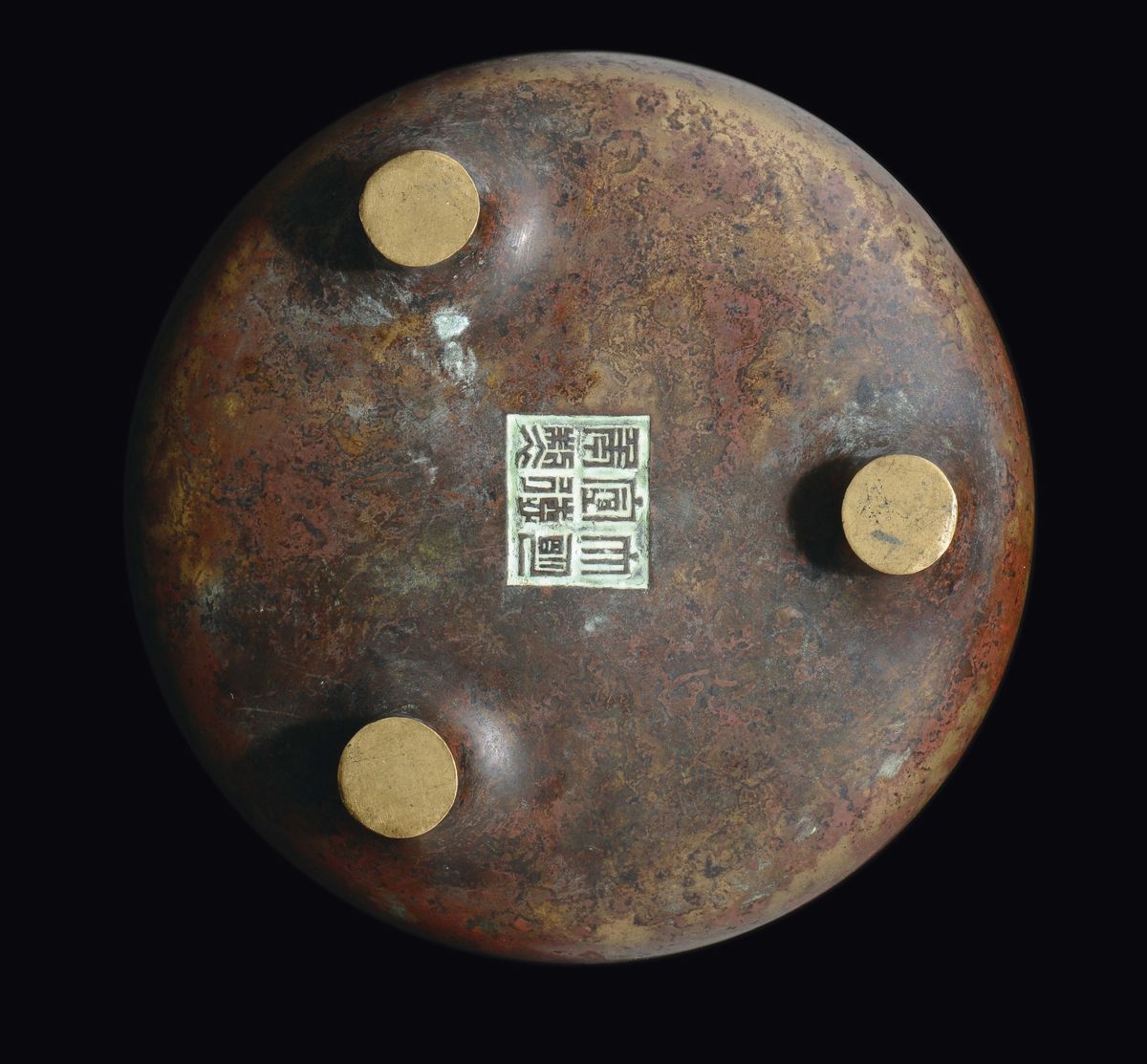 Incensiere Tripode in Bronzo, Cina, Dinastia Ming, XVII Secolo