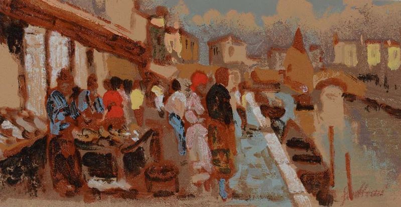 Enrico Frattini (1890-1968) Chioggia  - Auction Paintings Timed Auction - Cambi Casa d'Aste