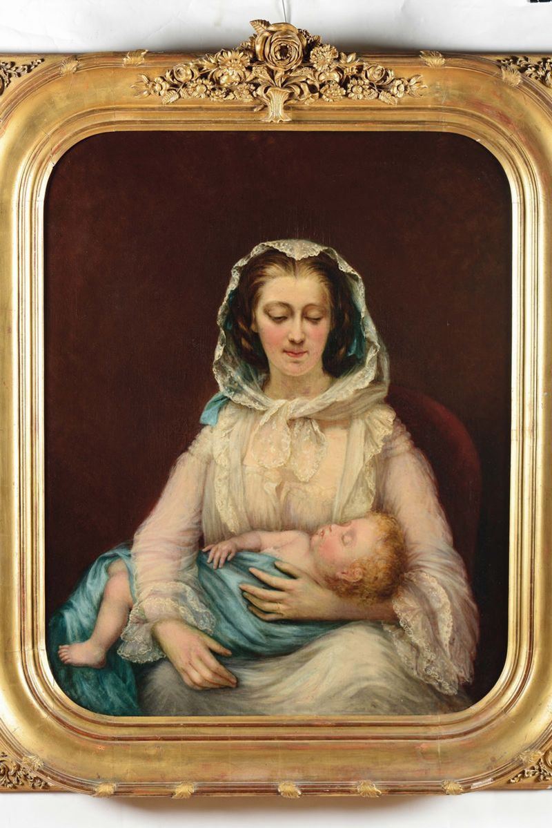 Odiot Sophie, Francia XIX secolo Maternità  - Asta Antiquariato - Cambi Casa d'Aste
