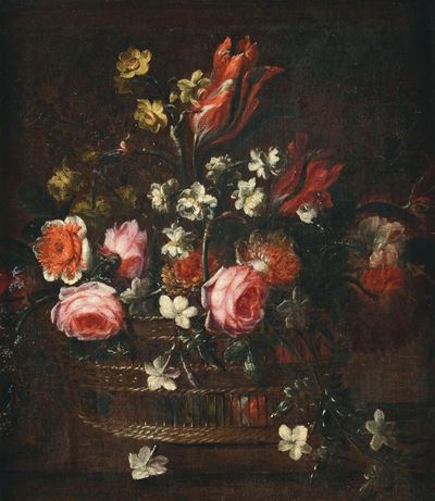 Scuola del XVIII Secolocoppia di Nature Morte