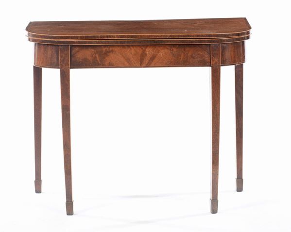 Tavolino da gioco con piano a libro, XIX-XX secolo