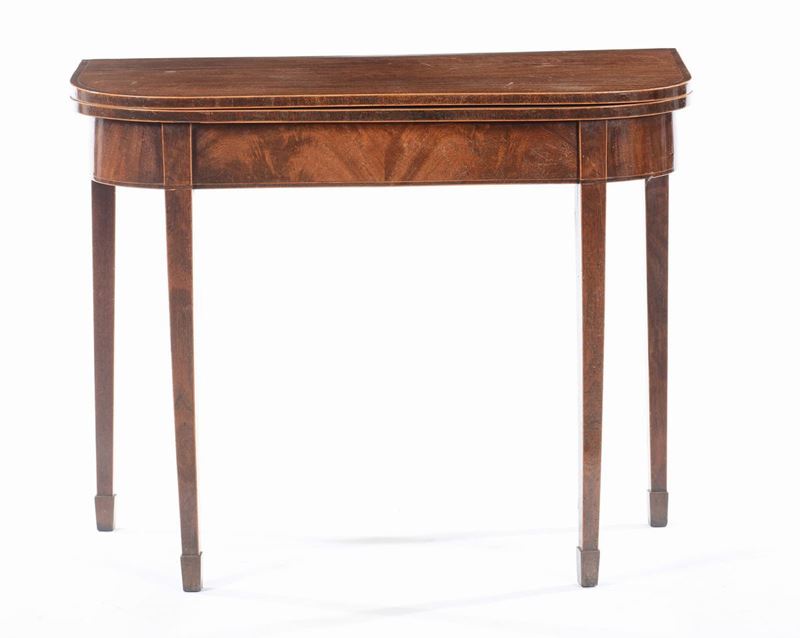 Tavolino da gioco con piano a libro, XIX-XX secolo  - Asta Antiquariato - Cambi Casa d'Aste