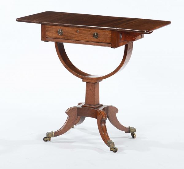 Tavolino a bandelle direttorio, XIX secolo