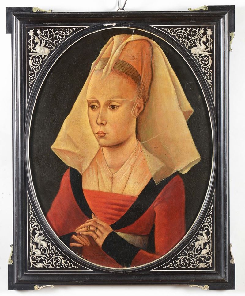 Anonimo del XIX secolo Ritratto di dama  - Auction Fine Art - Cambi Casa d'Aste