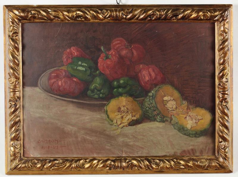 Glauco Cambon (1875-1930) Natura morta, 1919  - Asta Antiquariato - Cambi Casa d'Aste