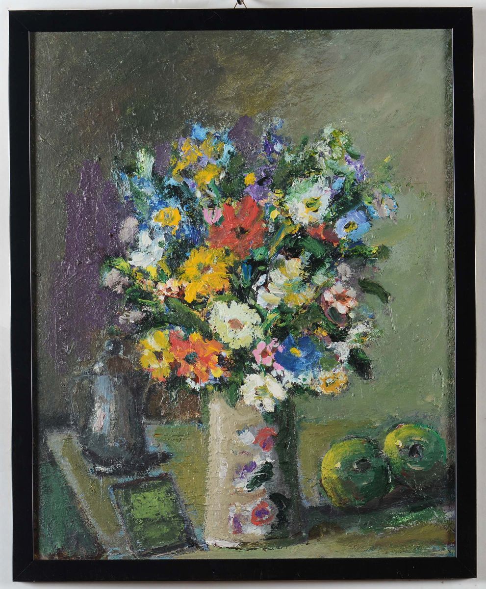 Lotto di Dodici Dipinti Raffiguranti Nature Morte, XX Secolo