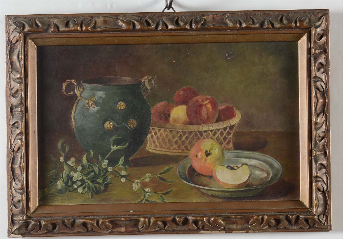 Lotto di Dodici Dipinti Raffiguranti Nature Morte, XX Secolo