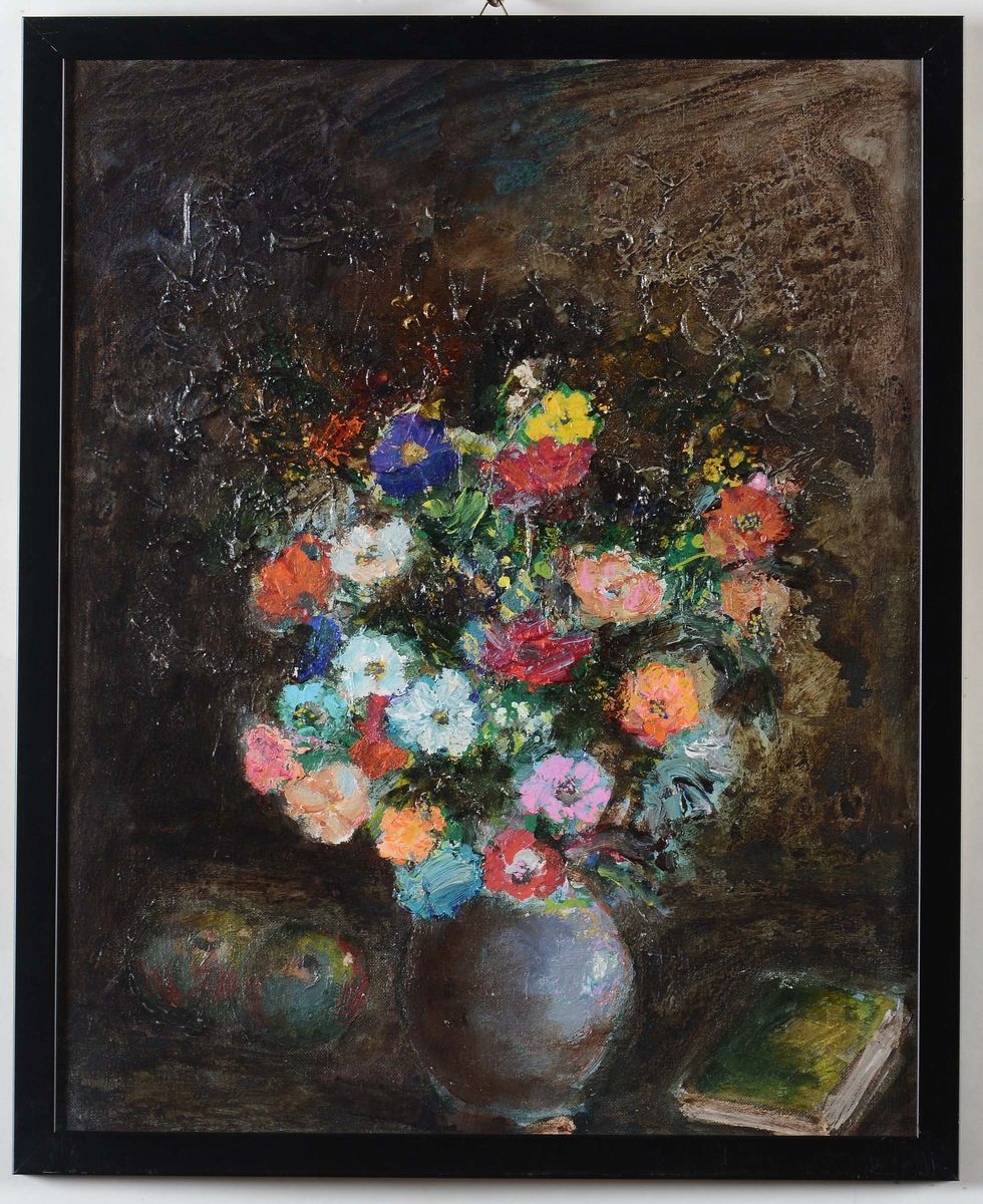 Lotto di Dodici Dipinti Raffiguranti Nature Morte, XX Secolo