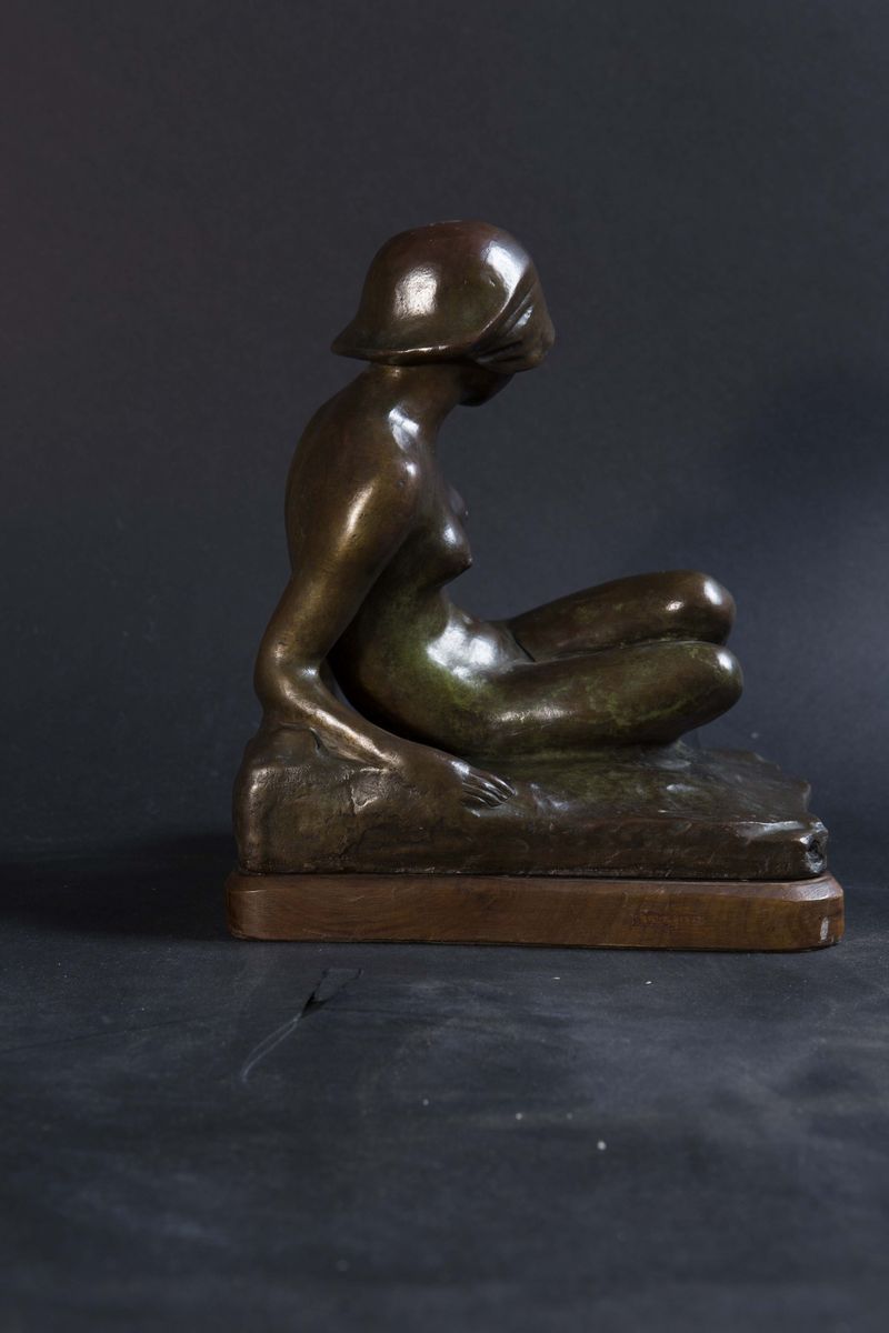 Luigi Bini (1897 - 1980)fanciulla Seduta