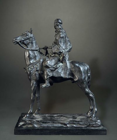 Pavel Petrovitch Trubetskoy (1866-1938)arabo a Cavallo