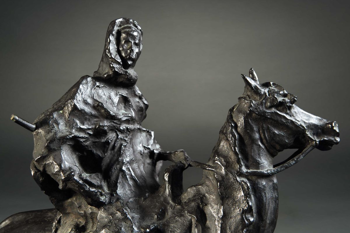 Pavel Petrovitch Trubetskoy (1866-1938)arabo a Cavallo