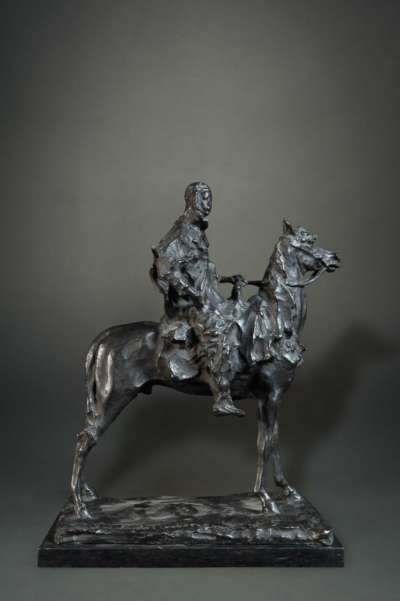 Pavel Petrovitch Trubetskoy (1866-1938)arabo a Cavallo