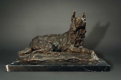 Guido Righetti (1875-1958)cane Lupo