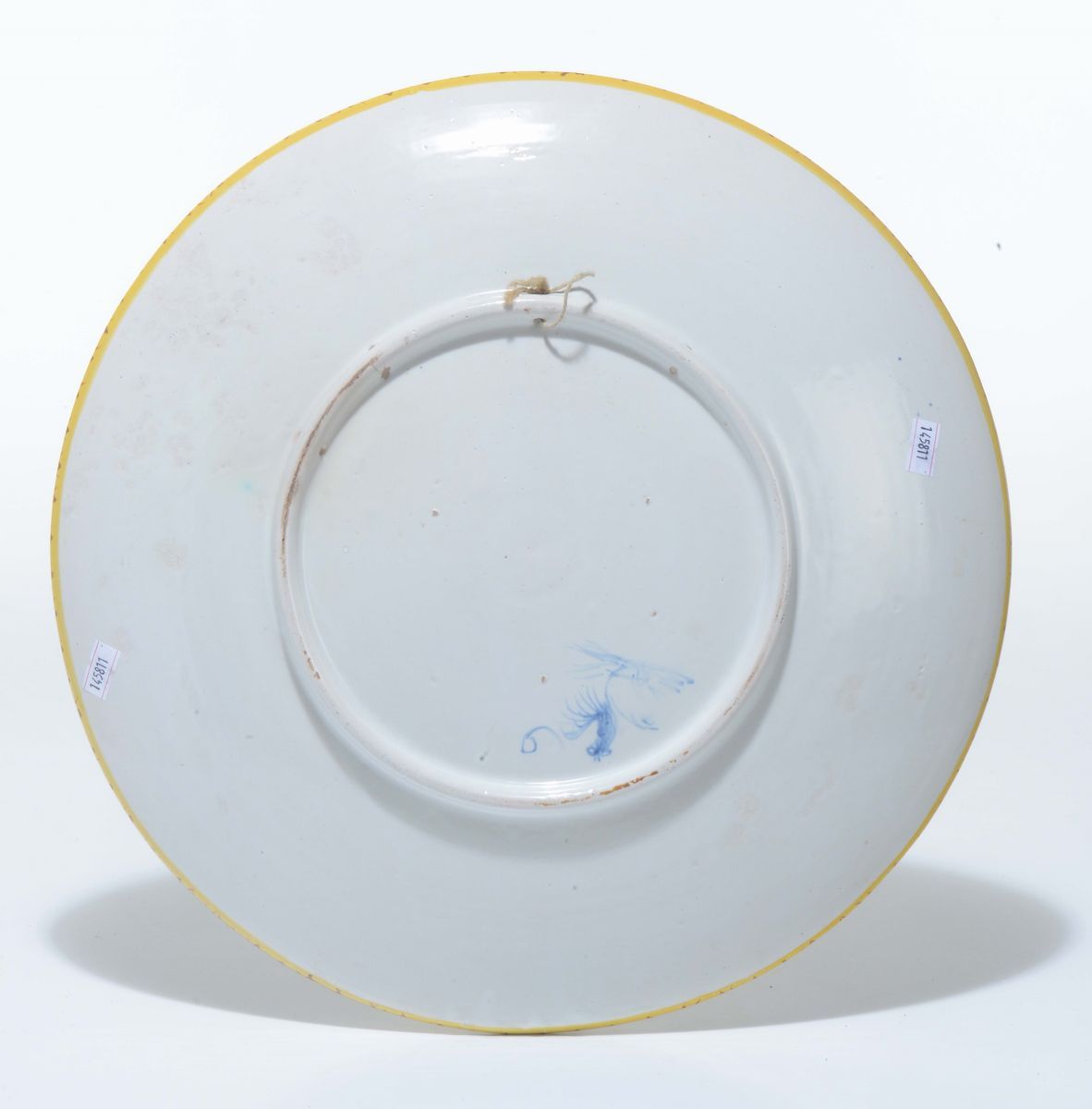 Piatto in Maiolica Policroma, Cantagalli XIX Secolo