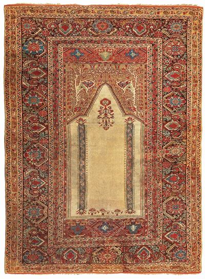 Tappeto Ovest Anatolia Ghiordes XVIII Secolo