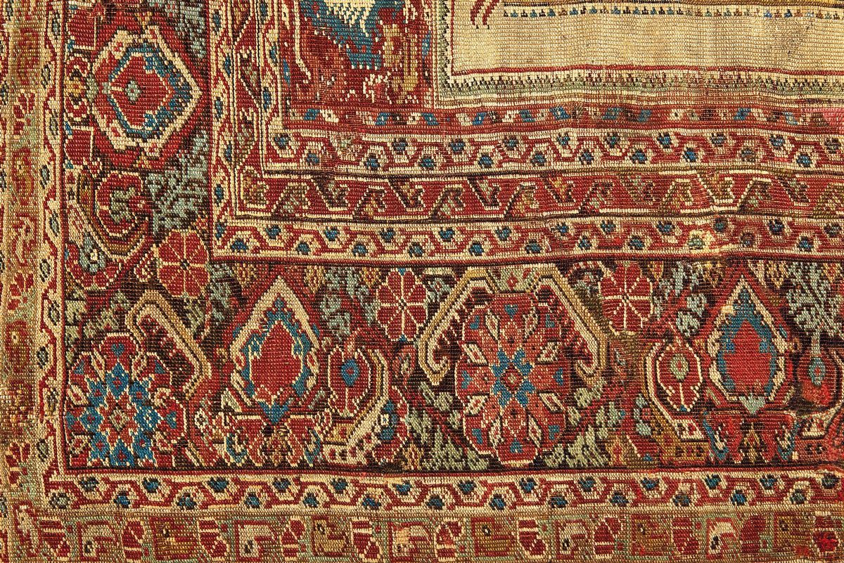 Tappeto Ovest Anatolia Ghiordes XVIII Secolo
