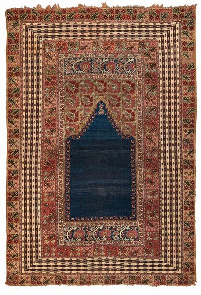 Tappeto Ovest Anatolia Ghiordes Fine XIX Inizio XX Secolo