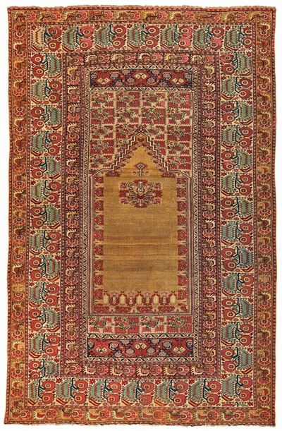 Tappeto Ovest Anatolia Ghiordes XIX Secolo
