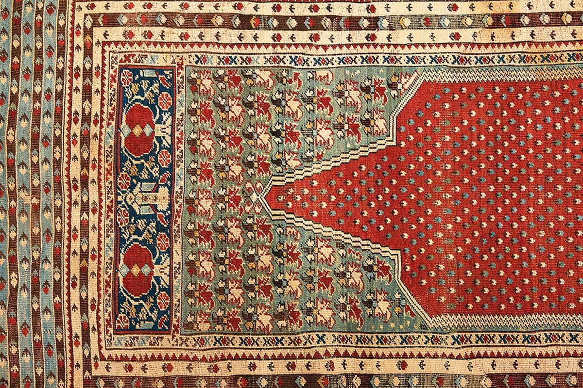 Tappeto Ovest Anatolia Kiz Ghiordes Inizio XIX Secolo